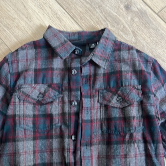Burnside Boys Flannel Button Down Shirt - Picture 2 of 7